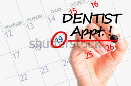 dentist appointment in calendar